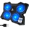 Image de KLIM Wind - Refroidisseur Ordinateur Portable - Plus de 500 000 unités vendues + Version 2022 + Le Plus Puissant + 4 Ventilateurs Silencieux + Refroidisseur PC Portable PS5, PS4 Xbox - Bleu