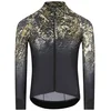 Image de Maillot Q36.5 Gregarius Hybrid Alpi Camo Maillot à Manches Longues Noir, Taille M