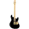 Image de Sterling by Music Man Jared Dines Artist Series StingRay Black elektrische gitaar met gigbag