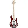 Image de Sterling by Music Man StingRay Ray4 HH Candy Apple Red elektrische basgitaar