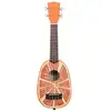 Image de Kala KA-NV-ORNG Novelty Series sopraan ukelele orange met gigbag