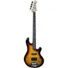 Image de Lakland Skyline 44-02 Deluxe Quilted Maple Top 3-Tone Sunburst Gloss elektrische basgitaar