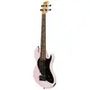 Image de Kala Solid Body 4-String Fretted U-Bass Pale Pink elektrische basgitaar met gigbag