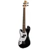 Image de Kala Solid Body 4-String Fretted U-Bass Left Handed Jet Black linkshandige elektrische basgitaar met gigbag
