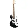 Image de Kala Solid Body 4-String Fretted U-Bass Jet Black elektrische basgitaar met gigbag