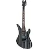 Image de Schecter Synyster Standard FR Gloss Black / Silver Stripes elektrische gitaar