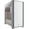 Image de Corsair 4000D Boîtier ATX Moyen Tour en Verre Trempé (Panneau Avant en Acier Massif, Panneau latéral Verre Trempé, Système de Gestion des Câbles RapidRoute, Deux Ventilateurs de 120 mm Inclus) Blanc