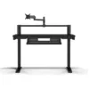 Image de Corsair Plate-forme : 4-120 cm x 76 cm, hauteur fixe, ordinateur debout, bureau de jeu, gestion des câbles, ports USB, bras de moniteur inclus - noir