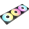 Image de Corsair iCUE Link QX120 RGB à Dôme Magnétique de 120mm Ventilateurs - Triple Ventilateurs Kit de Démarrage avec Le Hub du Système iCUE Link - Noir