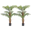 Image de VEVOR Faux arbre vert réaliste de 1,2 m de haut, matériau PE sécurisé et protection anti-basculement anti-basculement pour décoration d'intérieur et d'extérieur