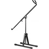 Image de Meinl Percussion Support professionnel pour Didgeridoo avec supports rembourrés et bras réglables à angle   Aluminium revêtu de poudre noire avec pieds pliables (TMDDGS)