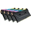 Image de Corsair Vengeance RGB PRO - Kit de Mémorie Enthousiaste (32Go (4x8Go), DDR4, 3200MHz, C16, XMP 2.0) Eclairage LED RGB dynamique - Noir