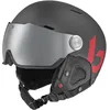 Image de bollé - Might Visor | Casque de ski | Titane et rouge | M | Casque de ski | Protection ABS haute résistance | Ventilation optimale | Mousse confort | Coussinets d'oreille amovibles | Traitement