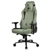 Image de Arozzi Vernazza XL Supersoft  Chaise de gaming ou de bureau de luxe en tissu résistant, coussin lombaire et nuque en mousse à mémoire de forme, capacité de charge 170 kg, dossier verrouillable, vert