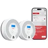 Image de X-Sense SC07-WX Lot de 2 détecteurs de fumée et de monoxyde de carbone avec batterie remplaçable, alarme incendie intelligente compatible avec l'application X-Sense Home Security
