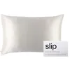 Image de SLIP Slipsilk Taie d'oreiller en soie de mûrier 22 mommes Blanc