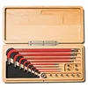 Image de SILCA HX-One Jeu de clés Allen pour la Maison | KIT d'outils pour clé en L | Tournevis magnétique de 6 mm pour Embouts 1/4" Inclus | Métrique Hex/TORX | Boîtier en Bois usiné CNC