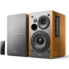 Image de Edifier R1280DB Enceintes de bibliothèque Bluetooth alimentées - Entrée Optique - Moniteurs de Studio sans Fil - Enceinte de proximité 4 Pouces - 42W RMS - Grain de Bois