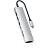 Image de SATECHI 7 en 1 Hub USB C Slim Classic Adaptateur Multiport avec Ethernet, PD 60W, HDMI 4K@60Hz, 2x Ports USB-A Données 5Gbps et SD/microSD pour MacBook Air & Pro, PC Portable et Plus   Argent
