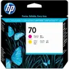 Image de HP 70 Tête d'impression d'origine Magenta et Jaune, NOIR