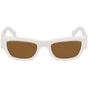 Image de KARL LAGERFELD Lunettes de soleil unisexes, Blanc (105), 52