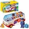 Image de Playmobil 1.2.3 - 6773 bus, à partir de 1,5 an,1 pièce (paquet 1er), multicolore