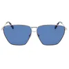 Image de SALVATORE FERRAGAMO SF240S 44606, Lunettes de soleil unisexes pour adultes, 790 Yellow Gold Blue, 63, 790 Yellow Gold Blue
