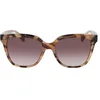 Image de Longchamp Lunettes de soleil femme Lo644s Ivoire Havana Taille 66, Ivory Havana, 66