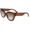 Image de Longchamp Lunettes de soleil unisexes pour adulte, marron, taille unique