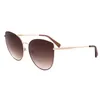 Image de Longchamp Lunettes de soleil unisexes pour adulte, or/beige, taille unique