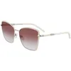 Image de Lunettes de Soleil Longchamp LO167S WHITE/BROWN SHADED 58/17/140 femme