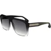 Image de VICTORIA BECKHAM VB671S Lunettes de Soleil 009 BLACK/CRYSTAL 59/14/140 Femme