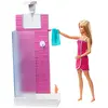 Image de Barbie Ensemble poupée et meuble, salle de bain avec douche de travail
