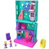 Image de Polly Pocket Pollyville  Le Restaurant, 2 Mini-Figurines Polly et Shani, Accessoires et Autocollants, Jouet Enfant, GGC30