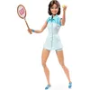 Image de Barbie Signature Billie Jean King, poupée de Collection Femmes d'Exception en Tenue de Tennis, Jouet Collector, GHT85, Multicolore
