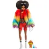 Image de Barbie Extra poupée articulée Brune au Look Tendance et Oversize, avec Figurine Animale et Accessoires Inclus, Jouet pour Enfant, GVR04
