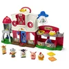 Image de Fisher-Price Little People Les Animaux de la Ferme avec Lumières et musiques, édition Anglais et français, Jouet d'Éveil Progressif, pour Tout-Petits et Enfants de 1 à 5 Ans, GXF15