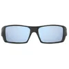 Image de Oakley Lunettes de soleil Gascan unisexes, Camo noir mat/Prizm polarisé en eau profonde, 60
