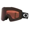 Image de Oakley Lunettes de soleil unisexes avec monture noire mate, verres Prizm grenat neige, 0 mm