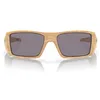 Image de Oakley Oo9231 Heliostat Lunettes de soleil rectangulaires pour homme, Pierre mate bronzée désert/gris Prizm polarisé, 61 mm