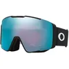 Image de Oakley Line Miner Lunettes de ski Pro, sangle noire mate avec verres Prizm Snow Sapphire iridium, taille L