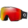 Image de Oakley Line Miner Lunettes de neige Pro, sangle noire mate avec verres Prizm Snow Torch Iridium, taille L