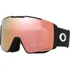 Image de Oakley Line Miner Lunettes de ski Pro, sangle noire mate avec verres Prizm Snow Rose, taille M