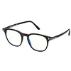 Image de TOM FORD Lunettes de soleil FT5832-B unisexes, noir brillant, taille 50