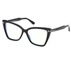 Image de Tom Ford FT 5844-B BLUE BLOCK Lunettes du Vue Black Gold 55/15/140 femme