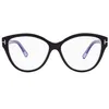 Image de Tom Ford FT5954-B 003 54 Lunettes de vue oeil de chat Bleu