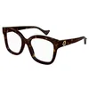 Image de Gucci Monture GG1258O Light Havana 53/19/140 femme, Light Havana, 53-19-140