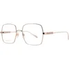 Image de Gucci GG1434O Asian Fit 002 55 Lunettes de vue pour femme, doré, 55